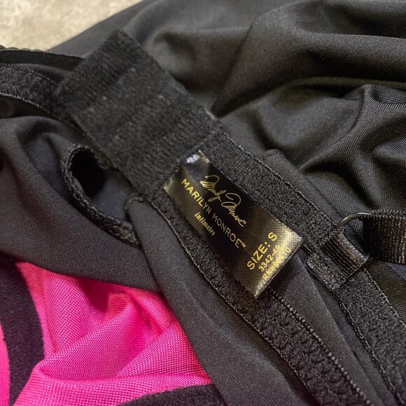 marilyn monroe size small black and pink y2k babydoll cami dress bra top - Picture 6 of 6